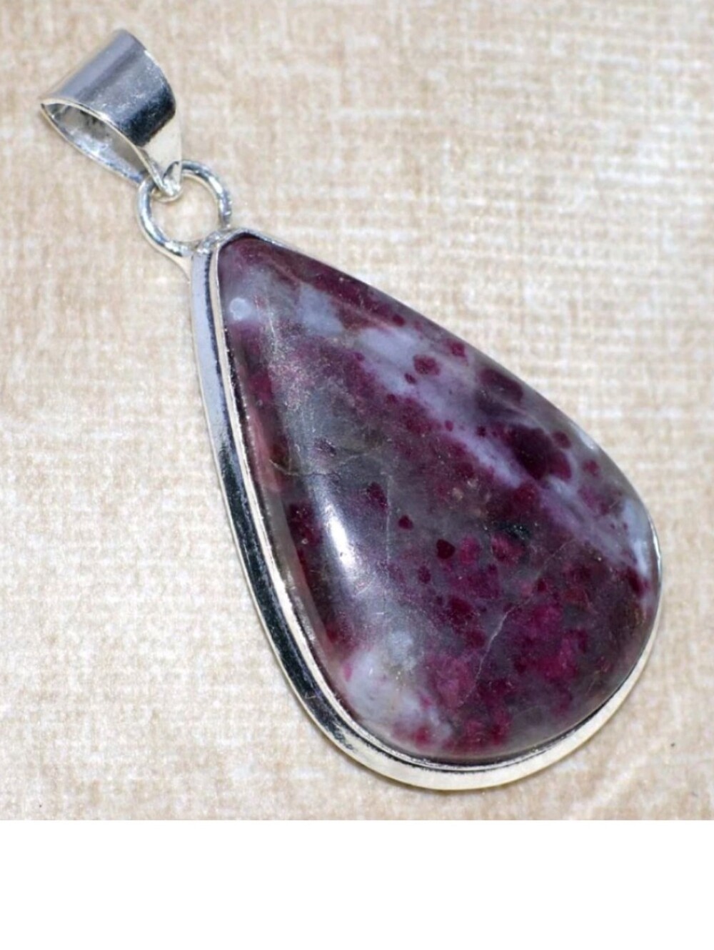 Lepidolite Gemstone Jewelry 925 Sterling Silver Handmade Pendant Necklace